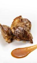 Carrillera de cerdo confitada